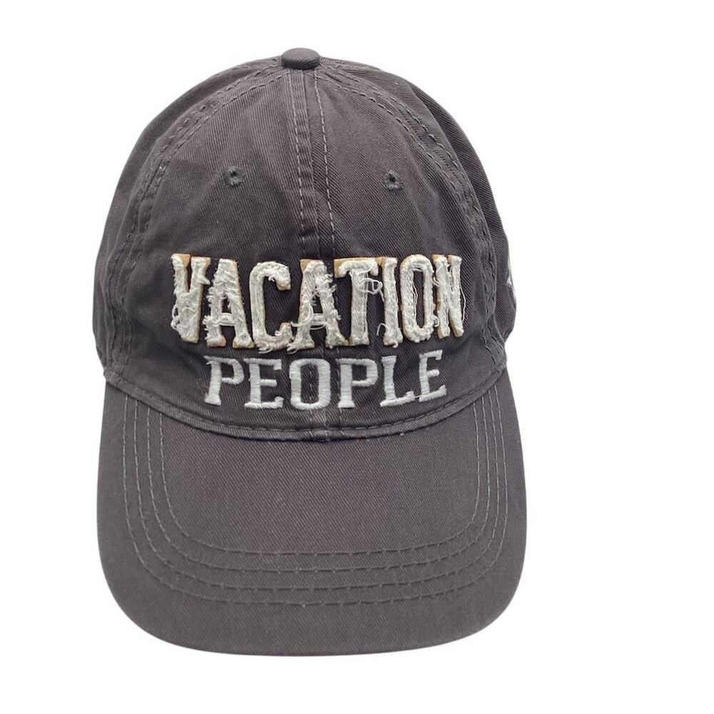 Pavilion Vacation People Gray Ball Cap Hat Unisex Adjustable